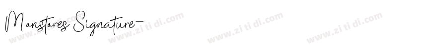 Monstores Signature字体转换